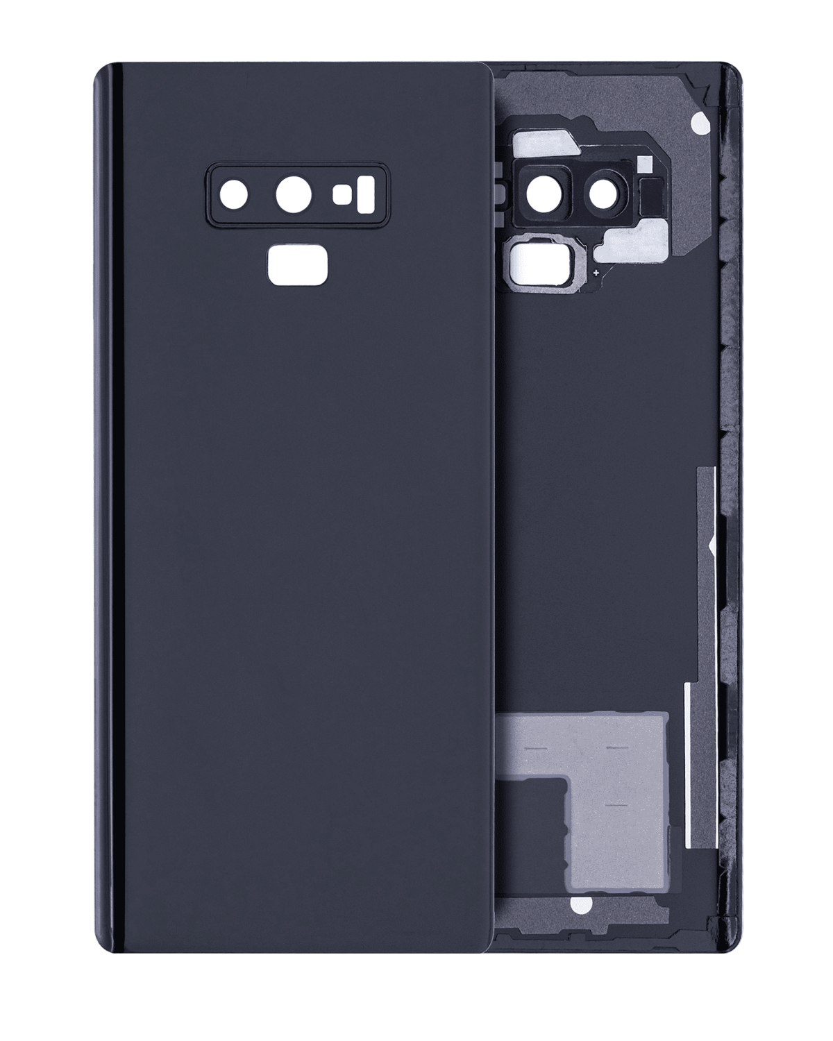Samsung Galaxy Note 9 Arka Kapak Camı Kamera Lensli  (Gece ​​Yarısı Siyahı)