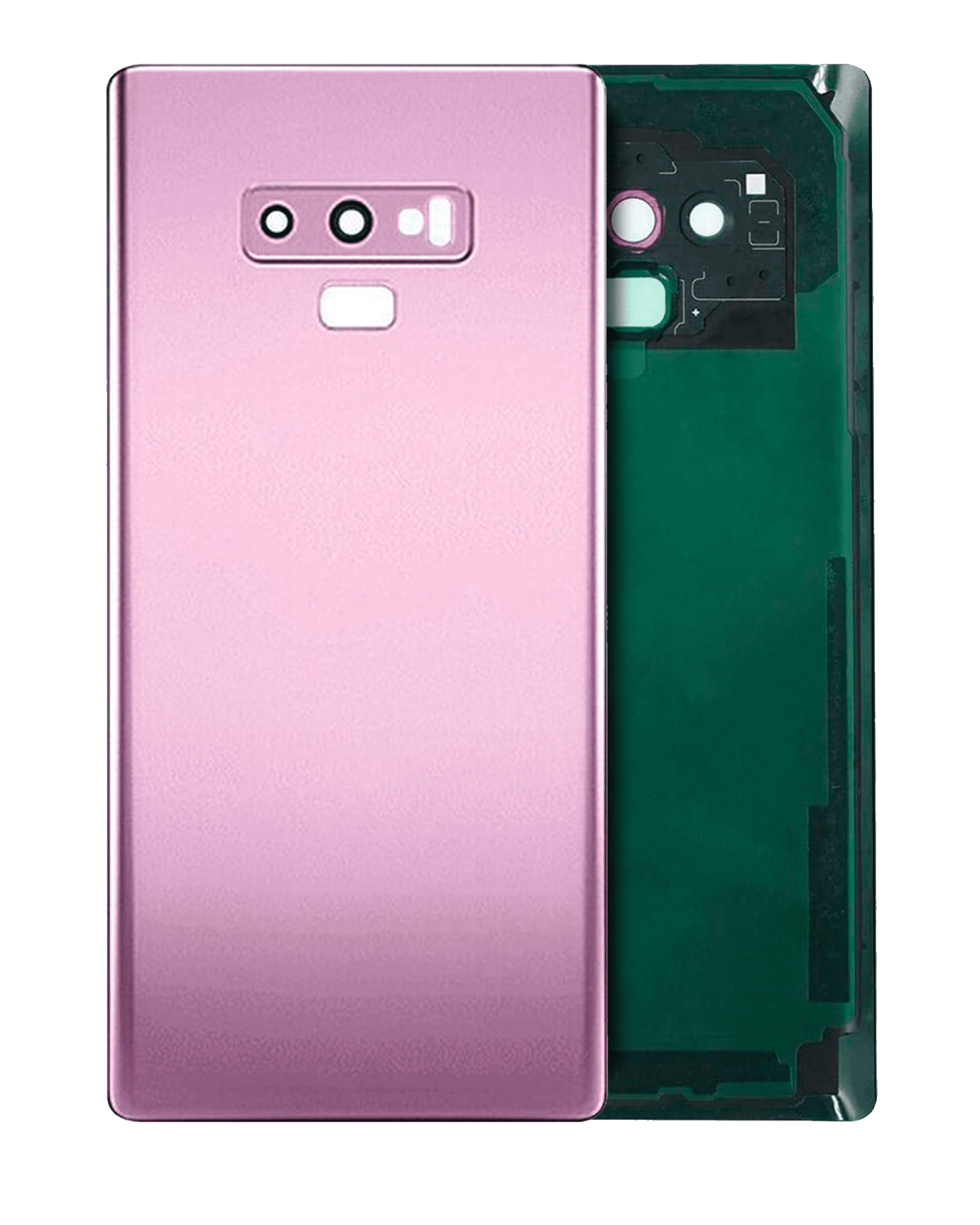 Samsung Galaxy Note 9 Arka Kapak Camı Kamera Lensli  (Lavanta Moru)