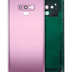 Samsung Galaxy Note 9 Arka Kapak Camı Kamera Lensli  (Lavanta Moru)