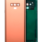 Samsung Galaxy Note 9 Arka Kapak Camı Kamera Lensli  (Metalik Bakır)