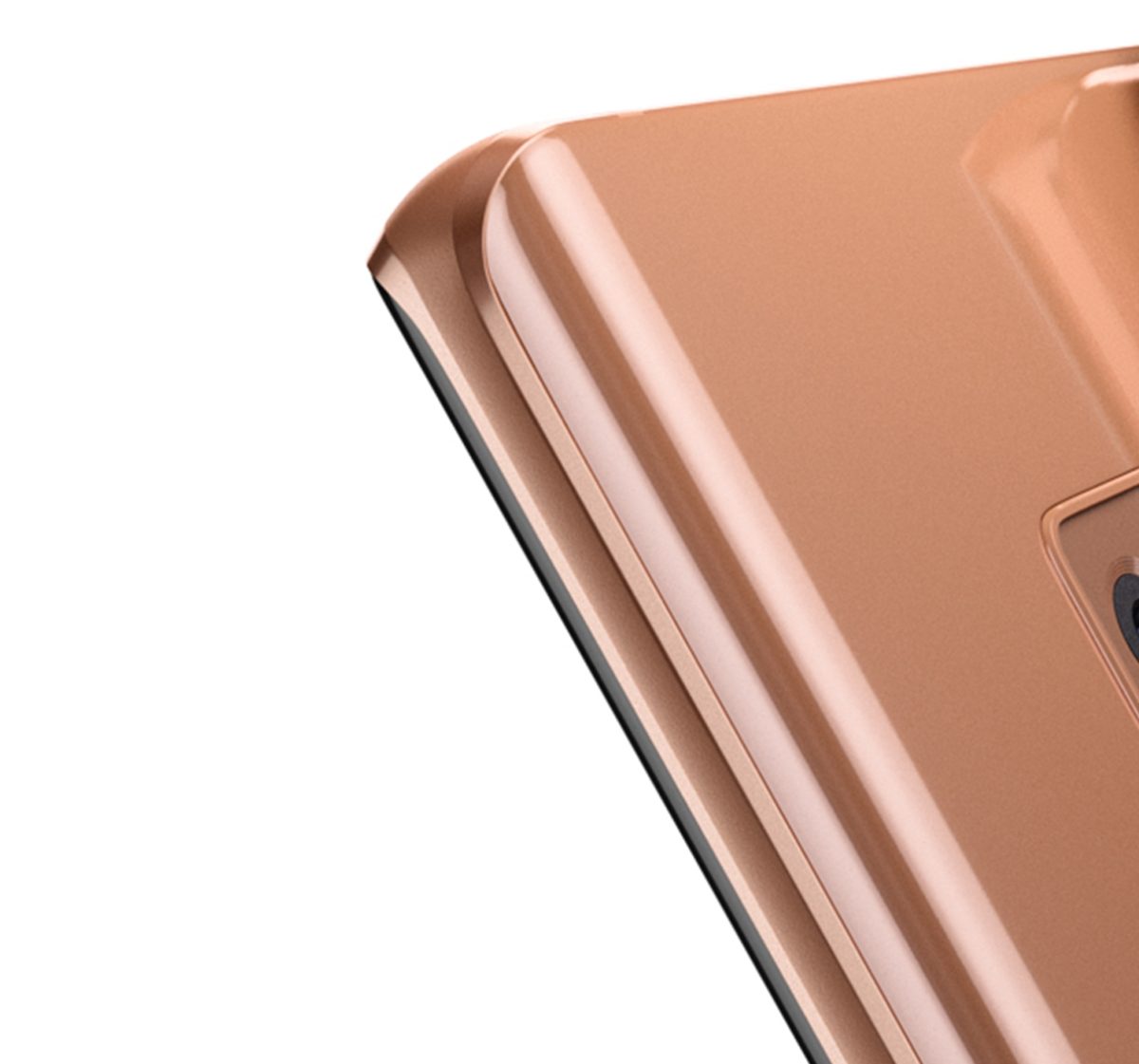 Samsung Galaxy Note 9 Arka Kapak Camı Kamera Lensli  (Metalik Bakır) - Görsel 6