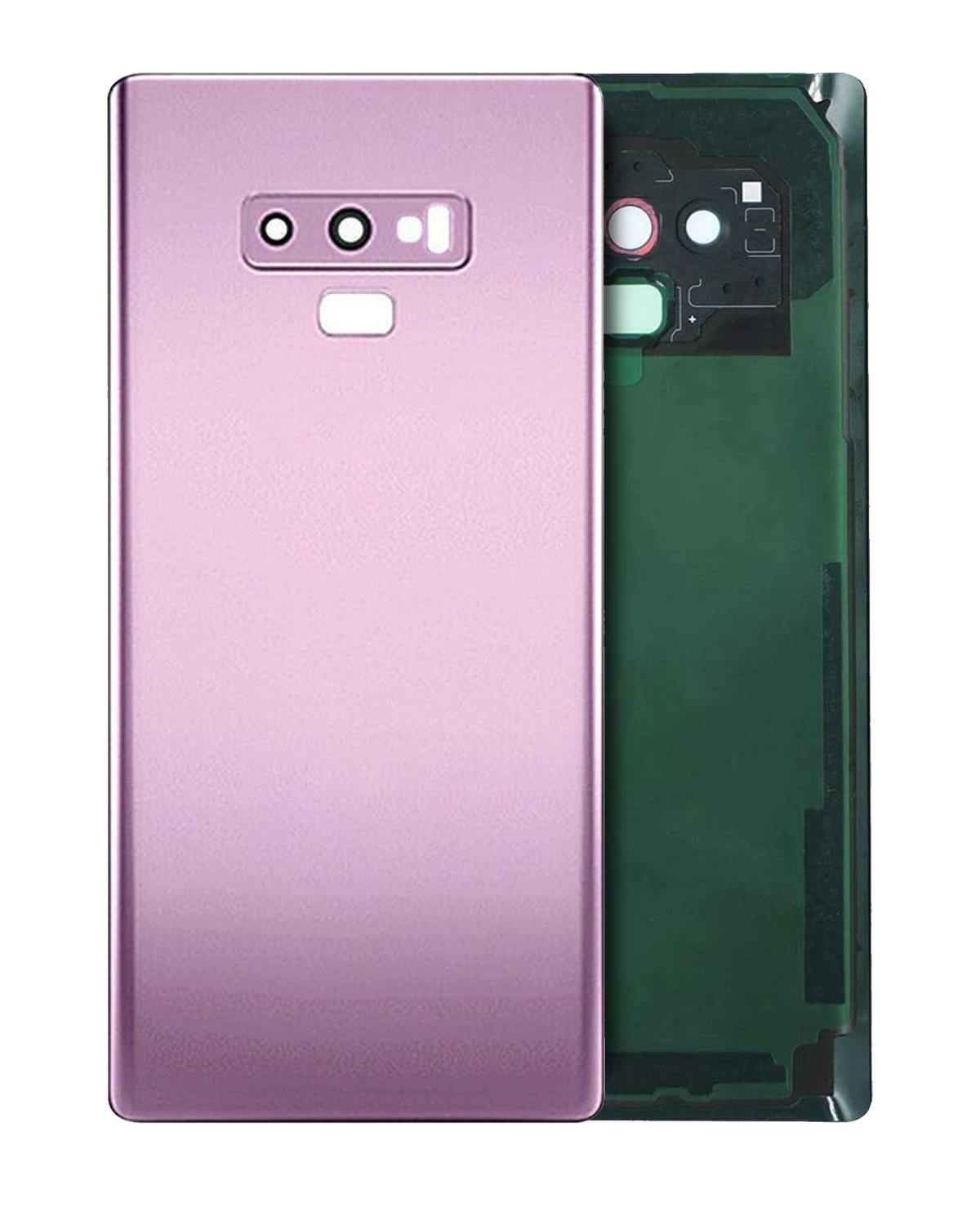 Samsung Galaxy Note 9 Arka Kapak Camı Kamera Lensli(Service Pack) (Lavanta Moru)