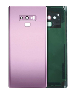 Samsung Galaxy Note 9 Arka Kapak Camı Kamera Lensli(Service Pack) (Lavanta Moru)