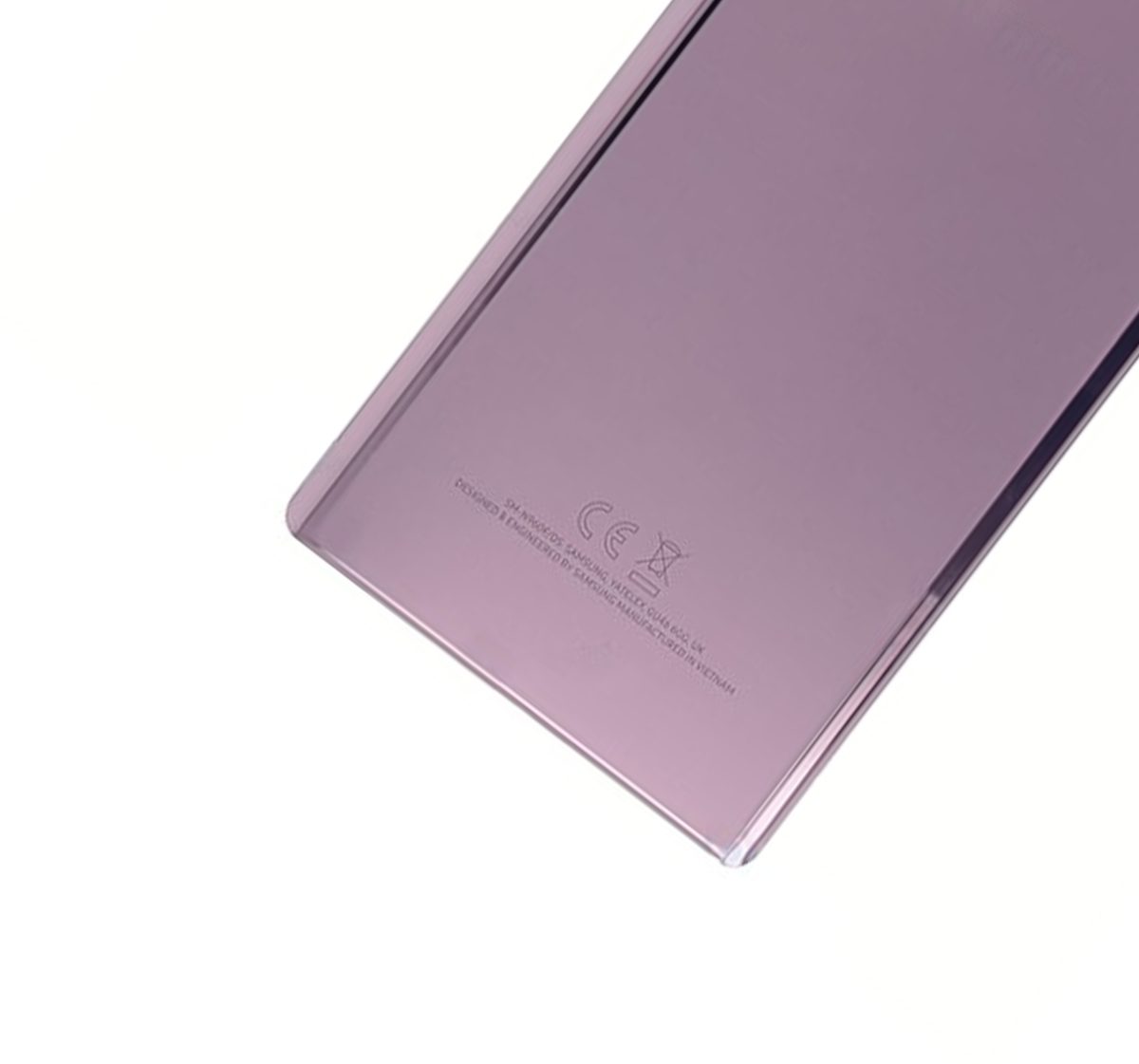 Samsung Galaxy Note 9 Arka Kapak Camı Kamera Lensli(Service Pack) (Lavanta Moru) - Görsel 6