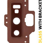 Samsung Galaxy Note 9 (Metalik Bakır) İçin Braketli / Çerçeveli ekran Arka Kamera Lensi