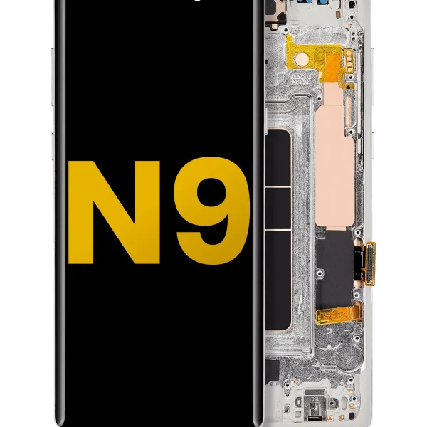 Samsung Galaxy Note 9 Orijinal (Bulut Gümüşü) İçin Çerçeveli ekran Orijinal Ekranı