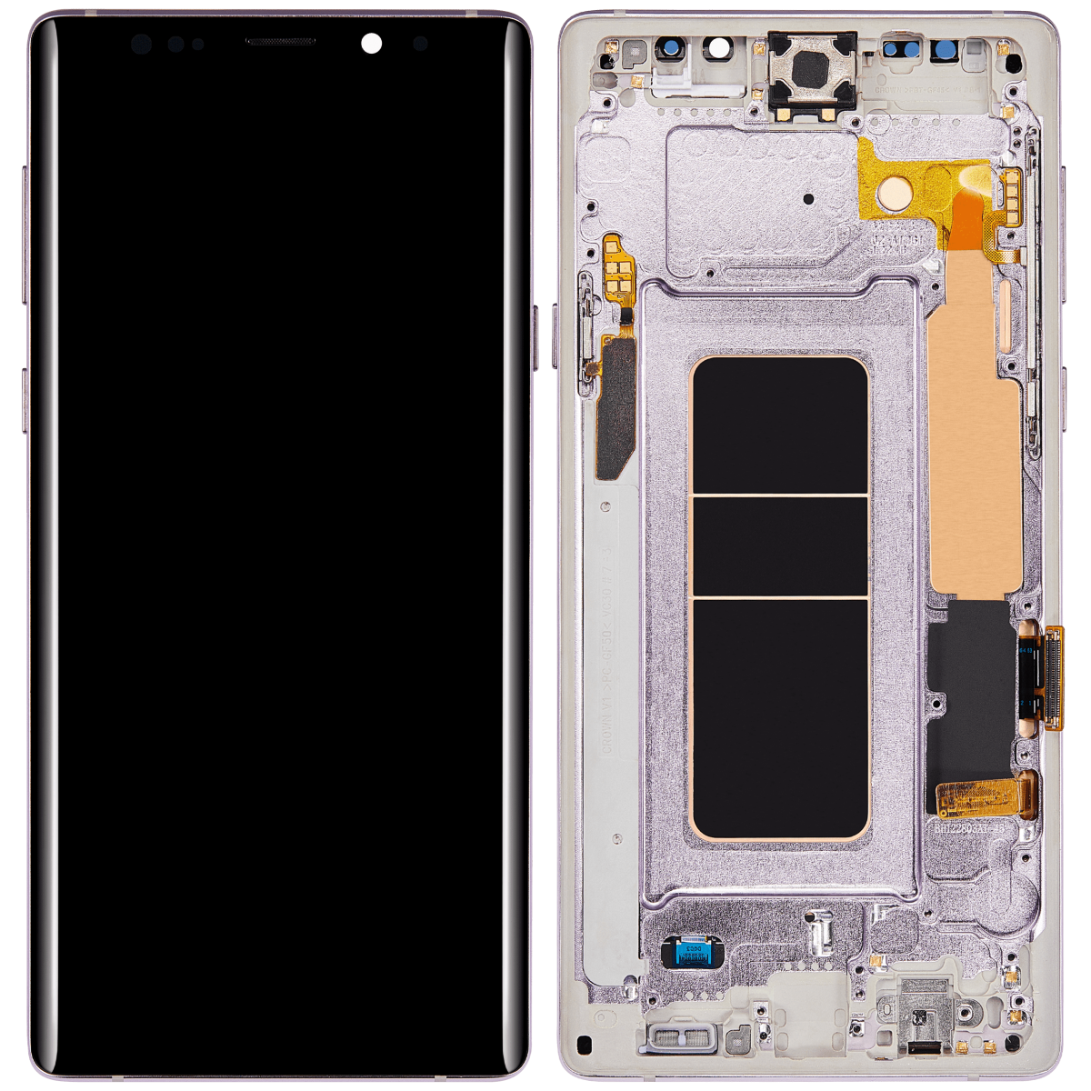 Samsung Galaxy Note 9 Orijinal (Lavanta Moru) İçin Çerçeveli ekran Orijinal Ekranı - Görsel 2