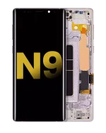 Samsung Galaxy Note 9 Orijinal (Lavanta Moru) İçin Çerçeveli ekran Orijinal Ekranı