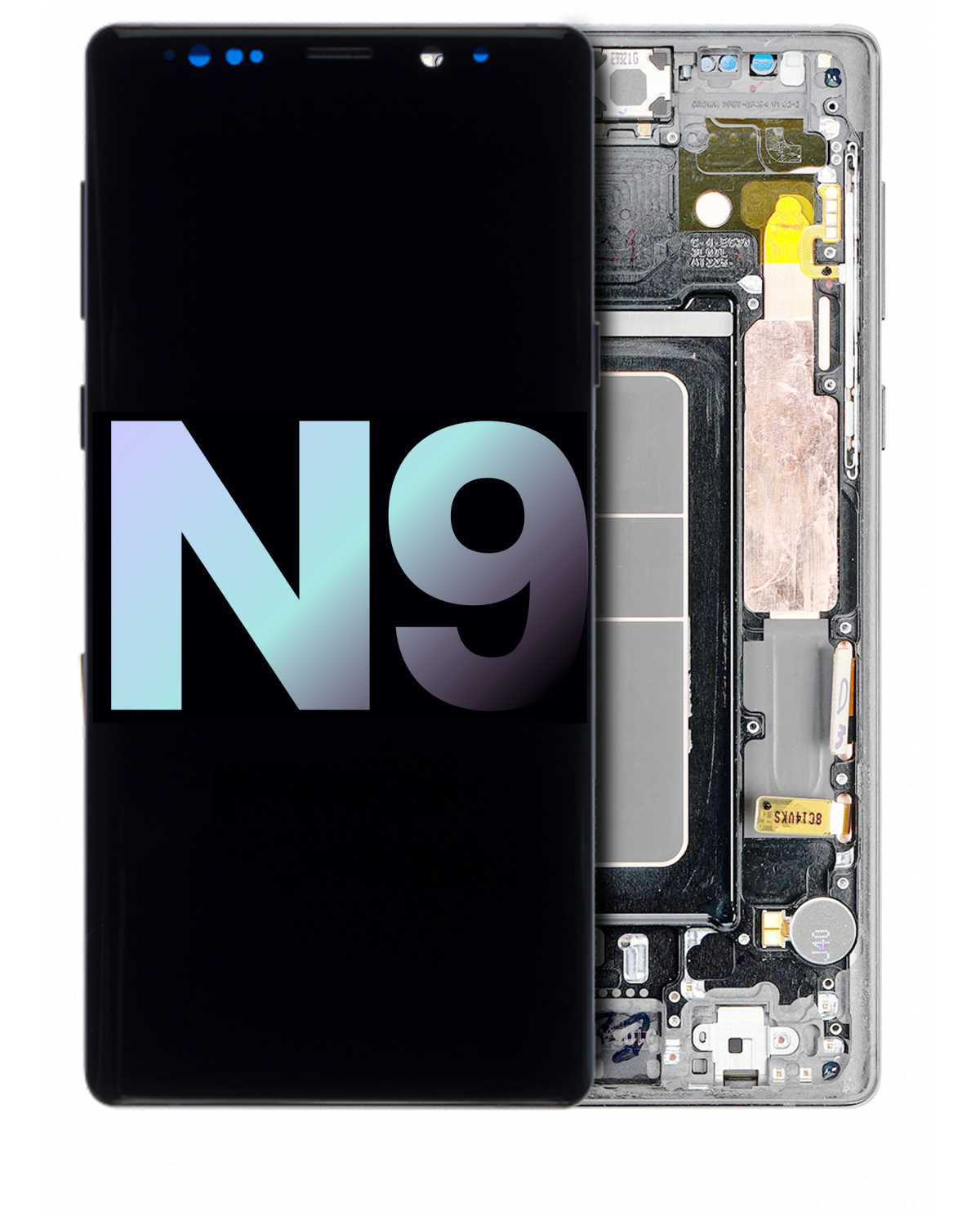 Samsung Galaxy Note 9 (Service Pack) (Bulut Gümüşü) İçin Çerçeveli ekran Orijinal Ekranı Uyumlu