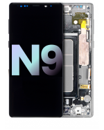 Samsung Galaxy Note 9 (Service Pack) (Bulut Gümüşü) İçin Çerçeveli ekran Orijinal Ekranı Uyumlu