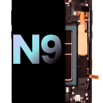 Samsung Galaxy Note 9 (Service Pack) (Gece ​​Yarısı Siyahı) İçin Çerçeveli ekran Orijinal Ekranı