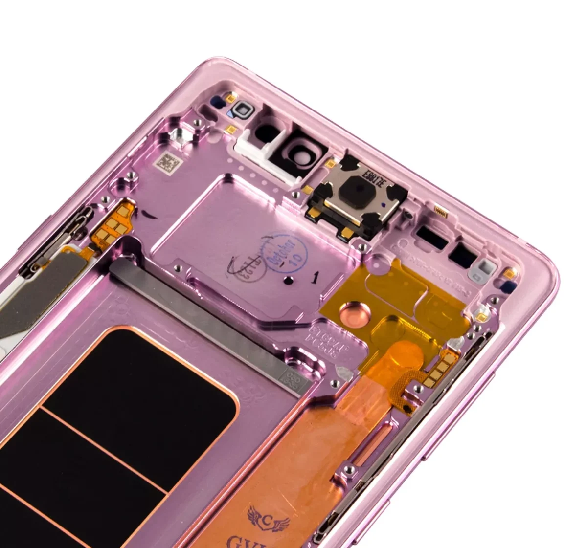 Samsung Galaxy Note 9 (Service Pack) (Lavanta Moru) İçin Çerçeveli ekran Orijinal Ekranı - Görsel 2
