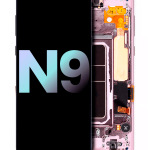 Samsung Galaxy Note 9 (Service Pack) (Lavanta Moru) İçin Çerçeveli ekran Orijinal Ekranı