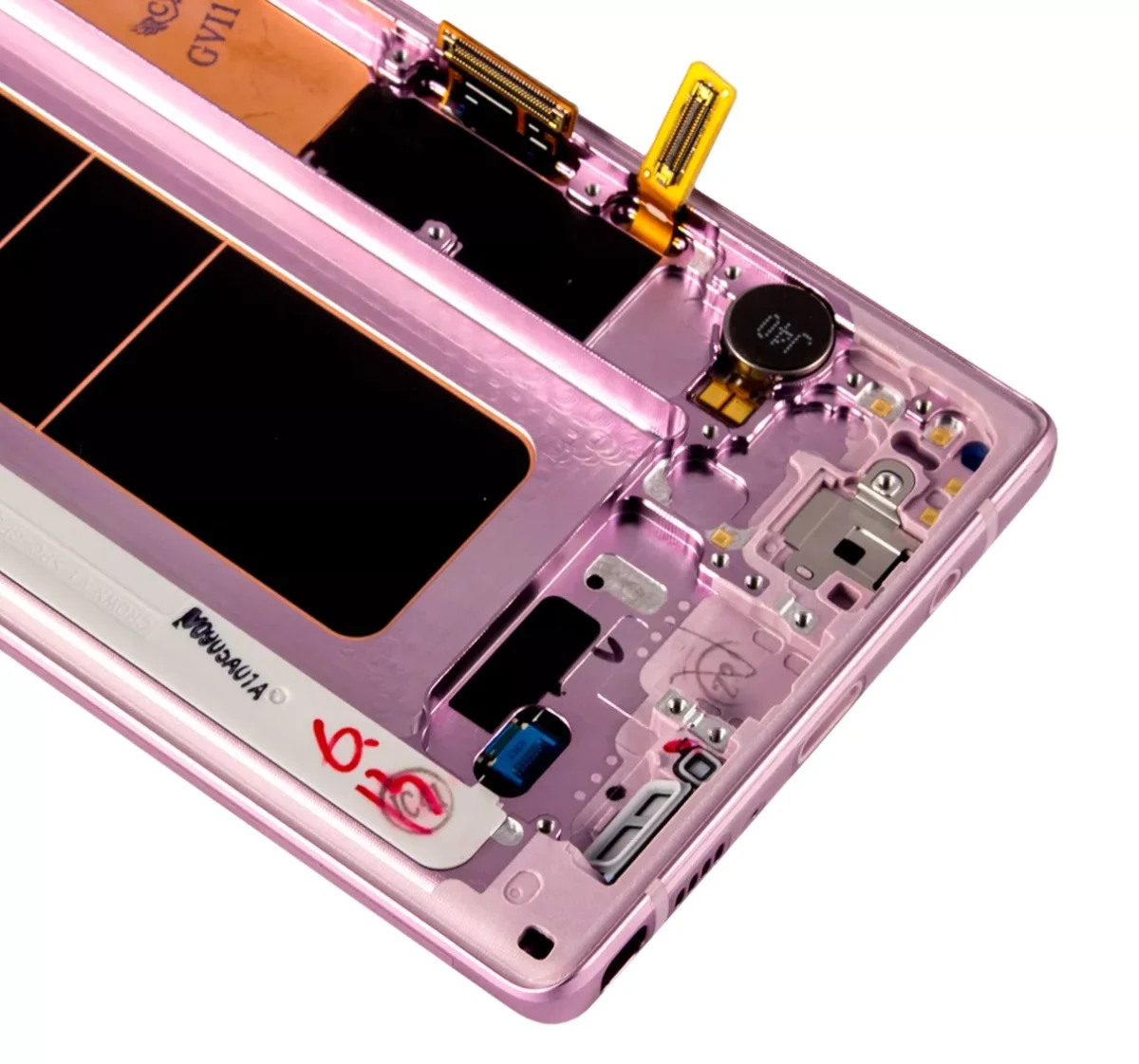 Samsung Galaxy Note 9 (Service Pack) (Lavanta Moru) İçin Çerçeveli ekran Orijinal Ekranı - Görsel 3