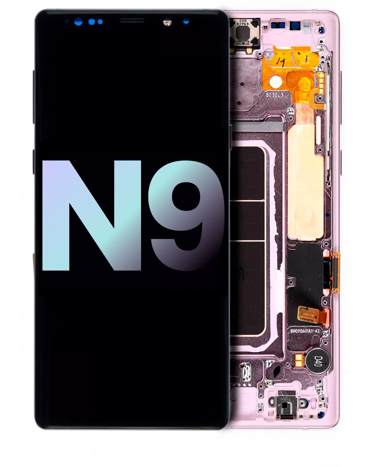 Samsung Galaxy Note 9 (Service Pack) (Lavanta Moru) İçin Çerçeveli ekran Orijinal Ekranı - Görsel 5