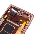 Samsung Galaxy Note 9 (Service Pack) (Metalik Bakır) İle Uyumlu Çerçeveli ekran Orijinal Ekranı - Görsel 3