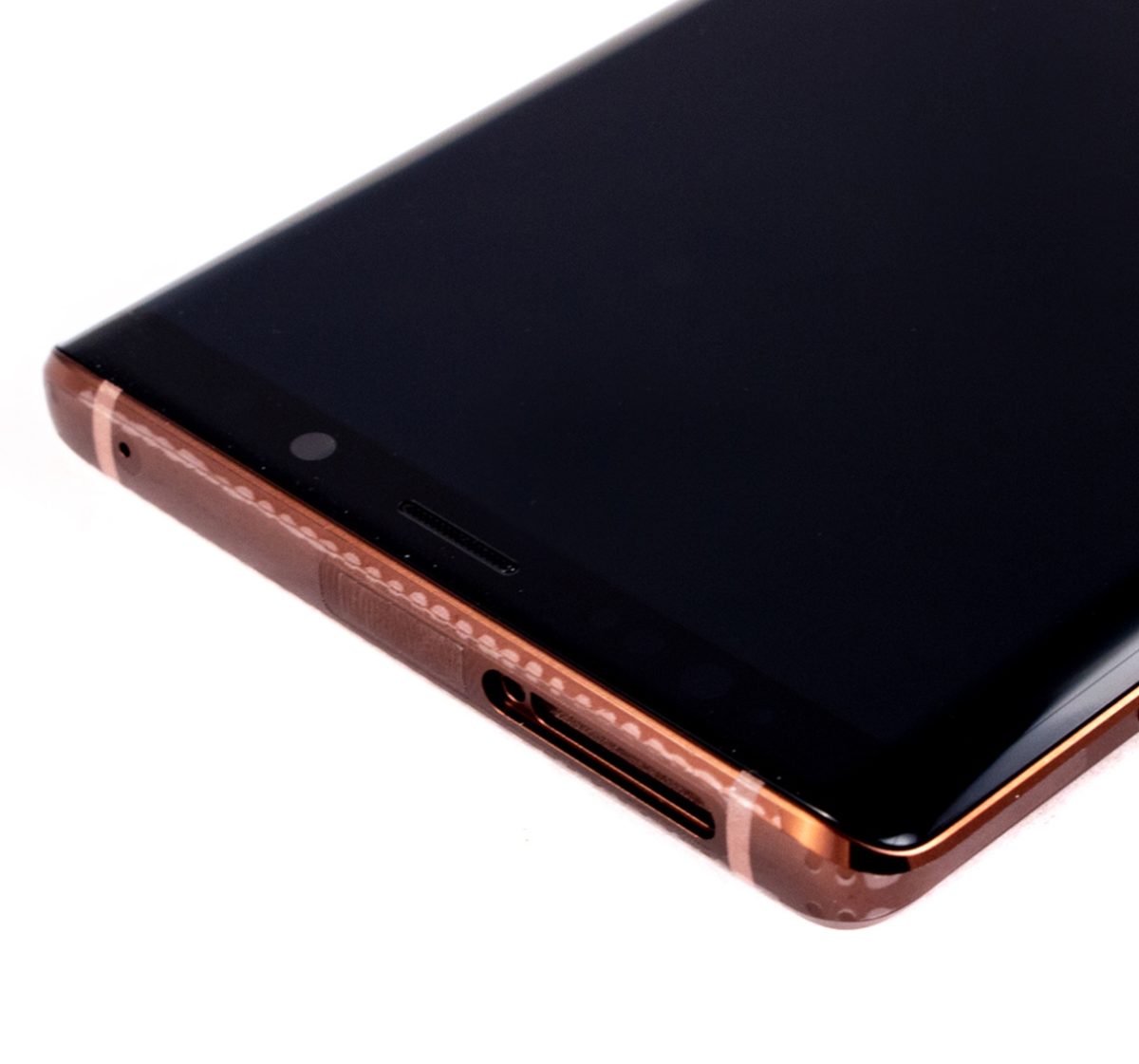 Samsung Galaxy Note 9 (Service Pack) (Metalik Bakır) İle Uyumlu Çerçeveli ekran Orijinal Ekranı - Görsel 5