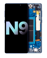 Samsung Galaxy Note 9 (Service Pack) (Okyanus Mavisi) İçin Çerçeveli ekran Orijinal Ekranı
