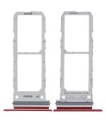 Samsung Galaxy Note10 İle Uyumlu Çift Sim Kart Tepsisi (Aura Red) - Görsel 2