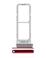 Samsung Galaxy Note10 İle Uyumlu Çift Sim Kart Tepsisi (Aura Red)