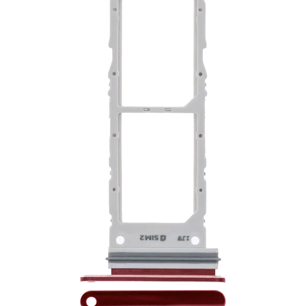 Samsung Galaxy Note10 İle Uyumlu Çift Sim Kart Tepsisi (Aura Red)