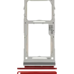 Samsung Galaxy Note10 İle Uyumlu Çift Sim Kart Tepsisi Lite (Aura Red)