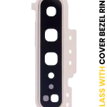 Samsung Galaxy S10 5G İle Uyumlu Arka Kamera Lensi Çerçeveli Halkalı (Kraliyet Altını)