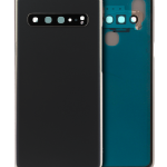 Samsung Galaxy S10 5G İle Uyumlu Arka Kapak Cam Kamera Lensli  (Prizma Siyah)