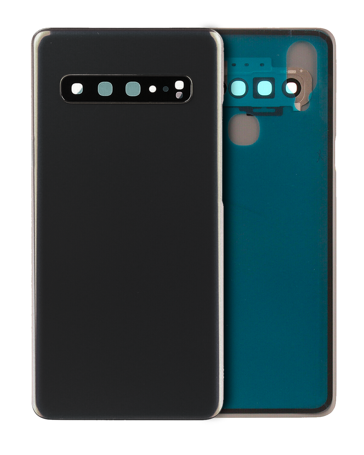 Samsung Galaxy S10 5G İle Uyumlu Arka Kapak Cam Kamera Lensli  (Prizma Siyah) - Görsel 5