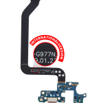 Samsung Galaxy S10 5G İle Uyumlu (G977N) (Uluslararası Sürüm) (Premium) Flex Kablolu Şarj Portu