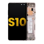 Samsung Galaxy S10 5G İle Uyumlu İçin Çerçeveli ekran Orijinal (Royal Gold)  Orijinal Ekranı Uyumlu - Görsel 2