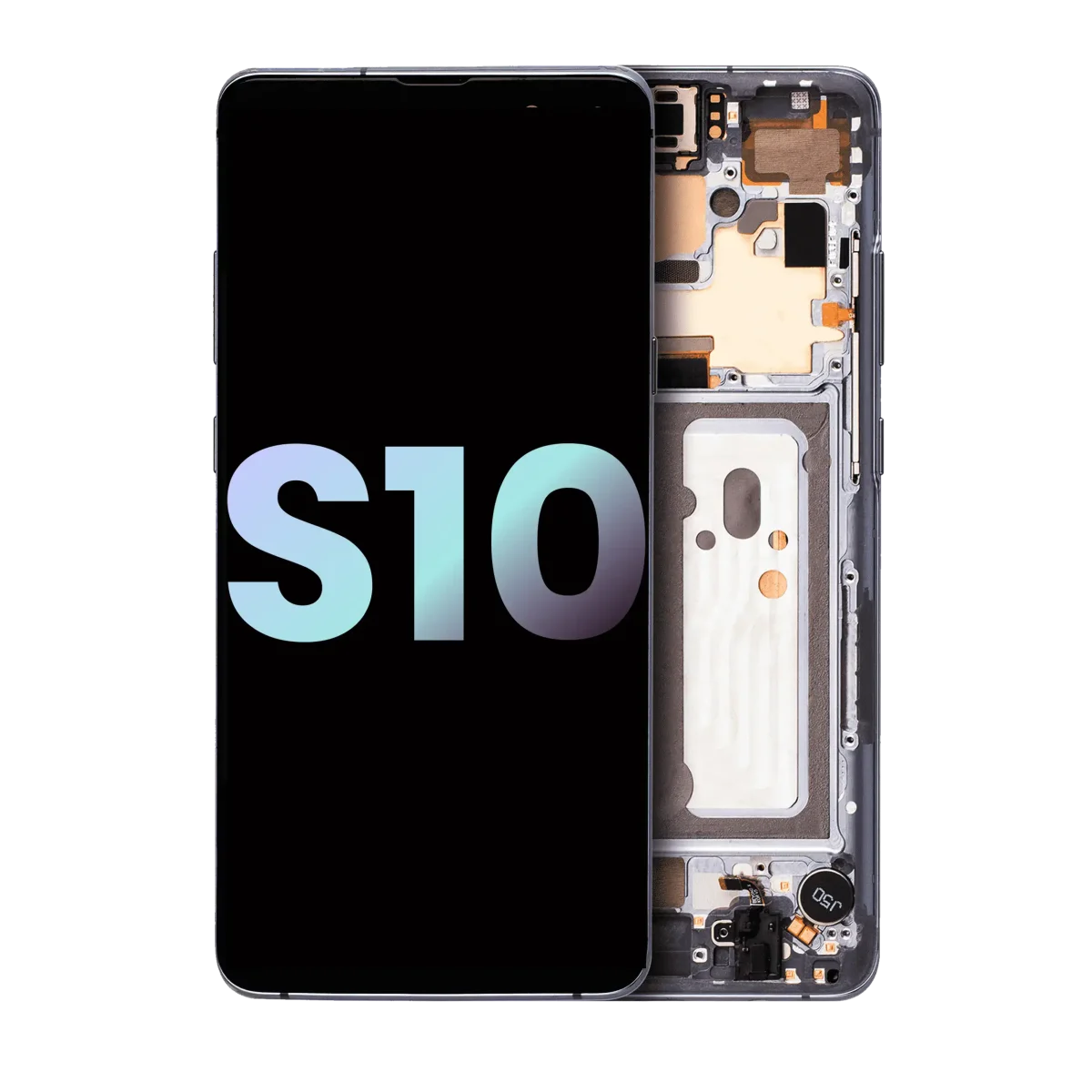 Samsung Galaxy S10 5G İle Uyumlu İçin Çerçeveli ekran (Service Pack) (Majestic Black)  Orijinal Ekranı Uyumlu - Görsel 2