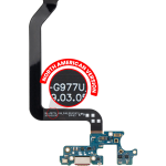 Samsung Galaxy S10 5G İle Uyumlu İçin Esnek (G977U) (ABD Sürümü) (Premium)  Kablolu Şarj Portu Uyumlu