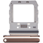Samsung Galaxy S10 5G İle Uyumlu İle Uyumlu Çift Sim Kart Tepsisi (Royal Gold)