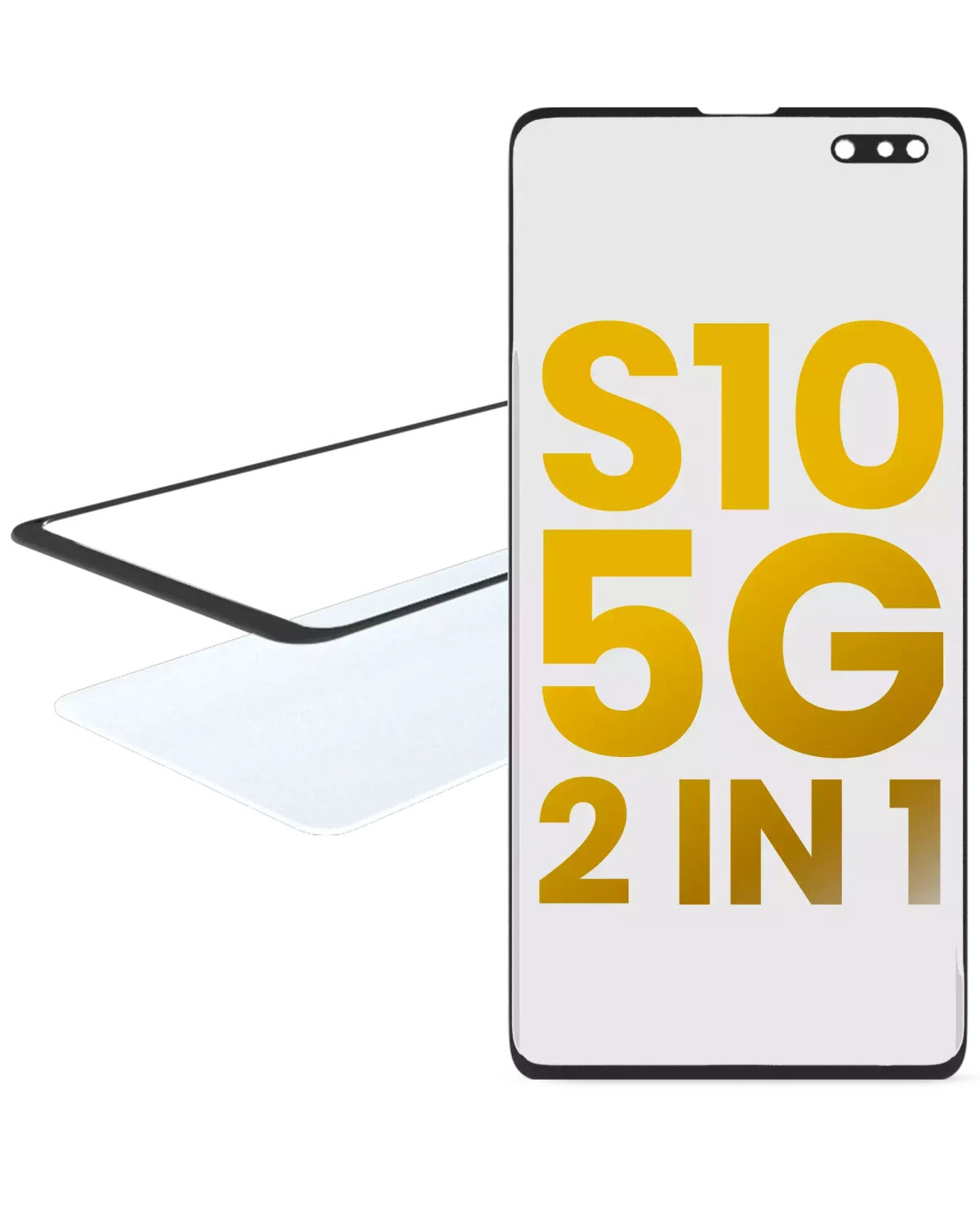Samsung Galaxy S10 5G İle Uyumlu OCA Önceden Yüklenmiş 2'si 1 Arada Ön Cam - Görsel 6