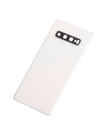 Samsung Galaxy S10 Arka İle Uyumlu Kapak Cam Kamera Lensli  (Aftermarket Plus) (Prizma Beyazı) - Görsel 6