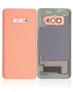 Samsung Galaxy S10 Arka İle Uyumlu Kapak Cam Kamera Lensli E  (Aftermarket Plus) (Flamingo Pembesi) - Görsel 2