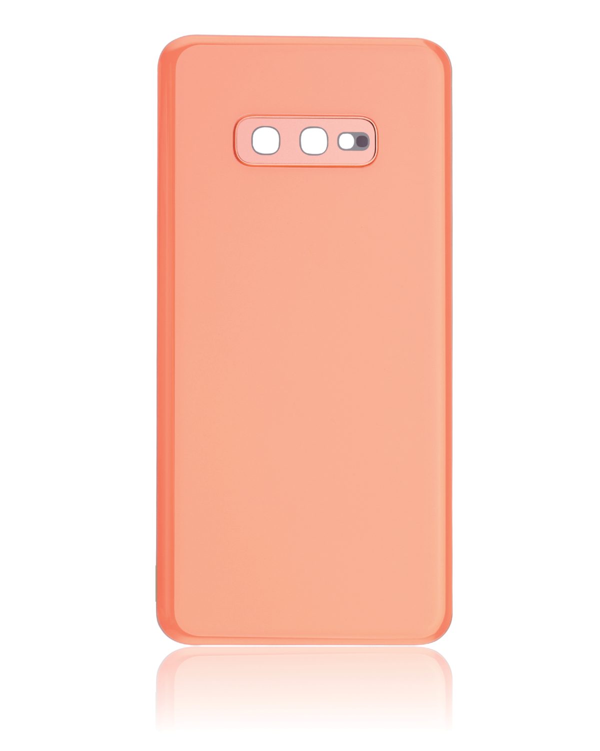 Samsung Galaxy S10 Arka İle Uyumlu Kapak Cam Kamera Lensli E  (Aftermarket Plus) (Flamingo Pembesi) - Görsel 3
