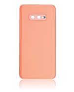 Samsung Galaxy S10 Arka İle Uyumlu Kapak Cam Kamera Lensli E  (Aftermarket Plus) (Flamingo Pembesi) - Görsel 3