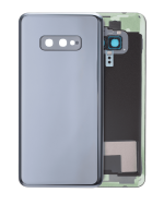 Samsung Galaxy S10 Arka İle Uyumlu Kapak Cam Kamera Lensli E  (Aftermarket Plus) (Prizma Siyah)