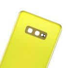 Samsung Galaxy S10 Arka İle Uyumlu Kapak Cam Kamera Lensli E  (Kanarya Sarısı) - Görsel 4