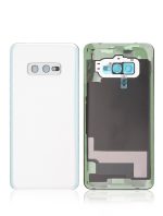Samsung Galaxy S10 Arka İle Uyumlu Kapak Cam Kamera Lensli E (Service Pack) (Prizma Beyazı) - Görsel 2