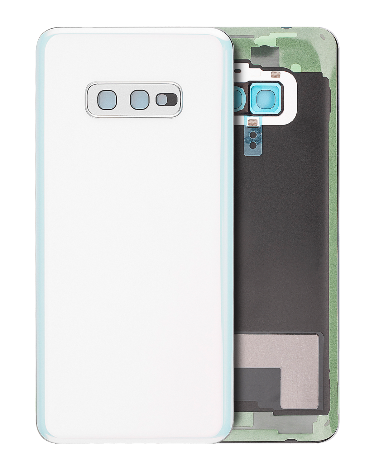 Samsung Galaxy S10 Arka İle Uyumlu Kapak Cam Kamera Lensli E (Service Pack) (Prizma Beyazı) - Görsel 3