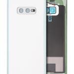 Samsung Galaxy S10 Arka İle Uyumlu Kapak Cam Kamera Lensli E (Service Pack) (Prizma Beyazı)
