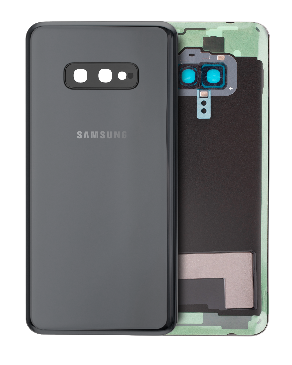 Samsung Galaxy S10 Arka İle Uyumlu Kapak Cam Kamera Lensli E (Service Pack) (Prizma Siyah) - Görsel 4