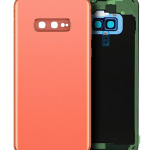 Samsung Galaxy S10 Arka İle Uyumlu Kapak Camı Kamera Lensiyle Uyumlu E (Servis Paketi) (Flamingo Pembesi)