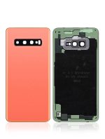 Samsung Galaxy S10 Arka İle Uyumlu Kapak Camı Kamera Lensiyle Uyumlu (Servis Paketi) (Flamingo Pembesi) - Görsel 2