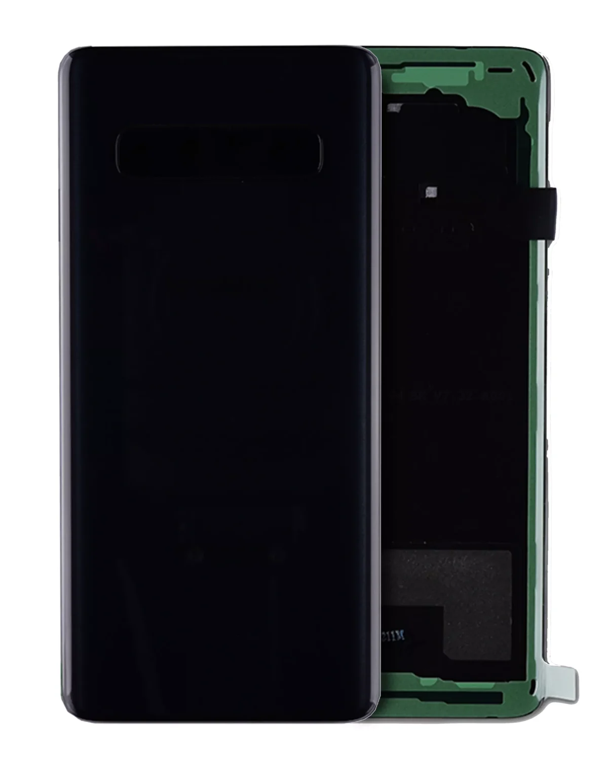 Samsung Galaxy S10 Arka İle Uyumlu Kapak Camı Kamera Lensiyle Uyumlu (Servis Paketi) (Prizma Siyah)