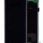 Samsung Galaxy S10 Arka İle Uyumlu Kapak Camı Kamera Lensiyle Uyumlu (Servis Paketi) (Prizma Siyah)