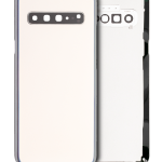 Samsung Galaxy S10 Arka İle Uyumlu Kapak Camı Kamera Lensiyle Uyumlu (Servis Paketi) (Taç Gümüşü)